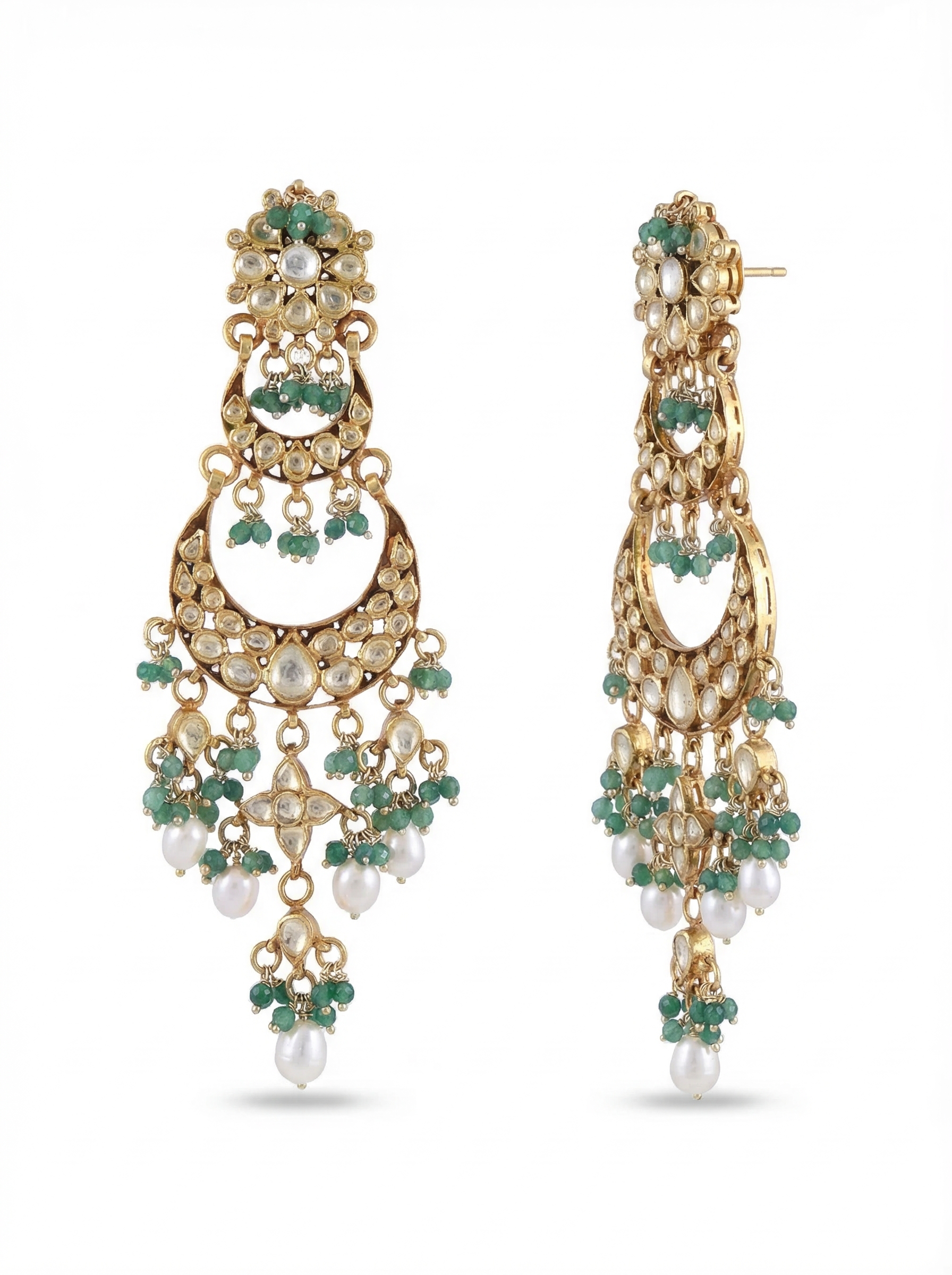 Moissanite Emerald Chand Bali