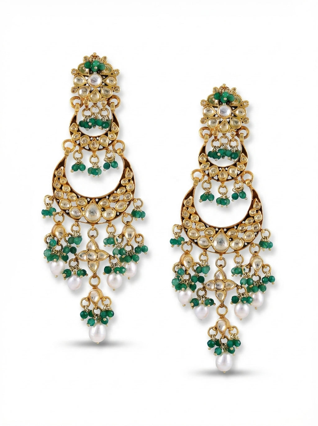 Moissanite Emerald Chand Bali