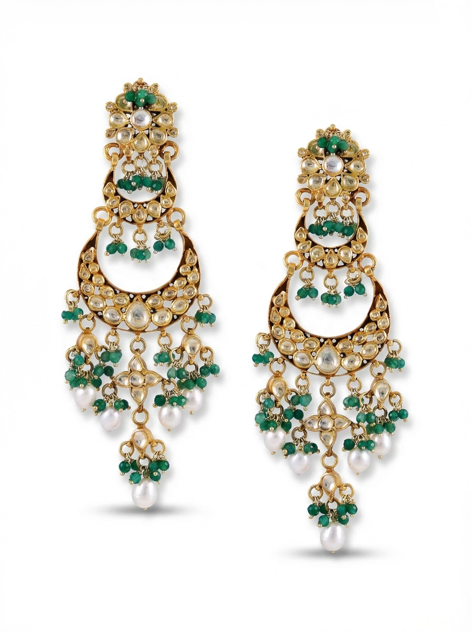 Moissanite Emerald Chand Bali