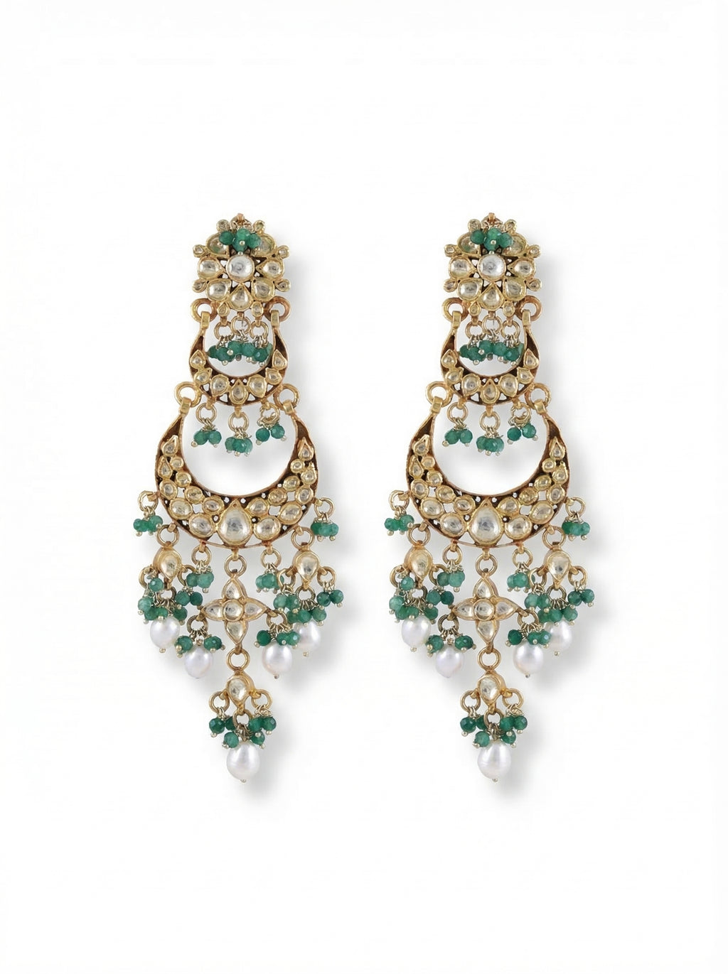 Moissanite Emerald Chand Bali
