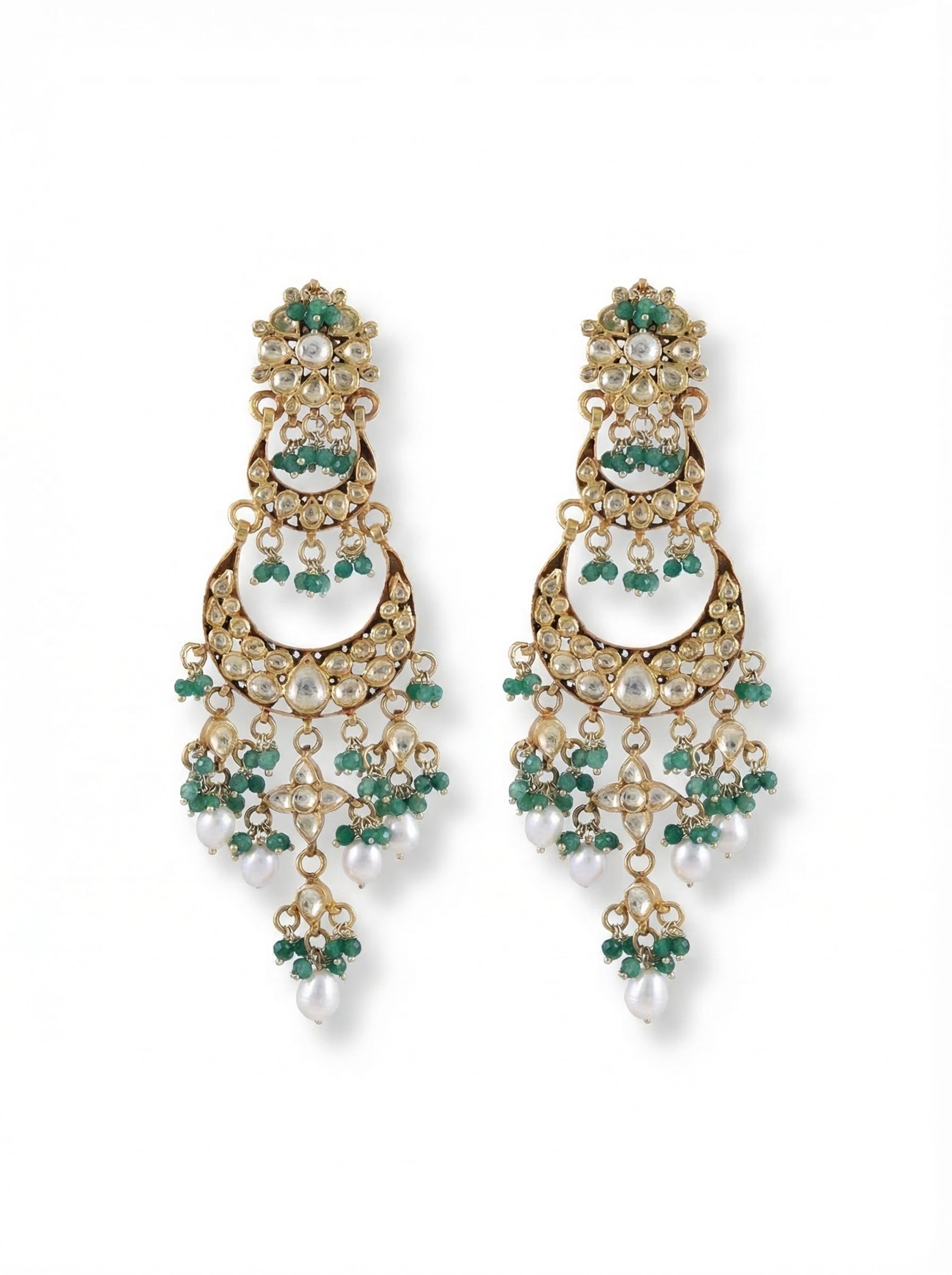 Moissanite Emerald Chand Bali