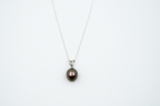 Dark Pearl Drop Necklace