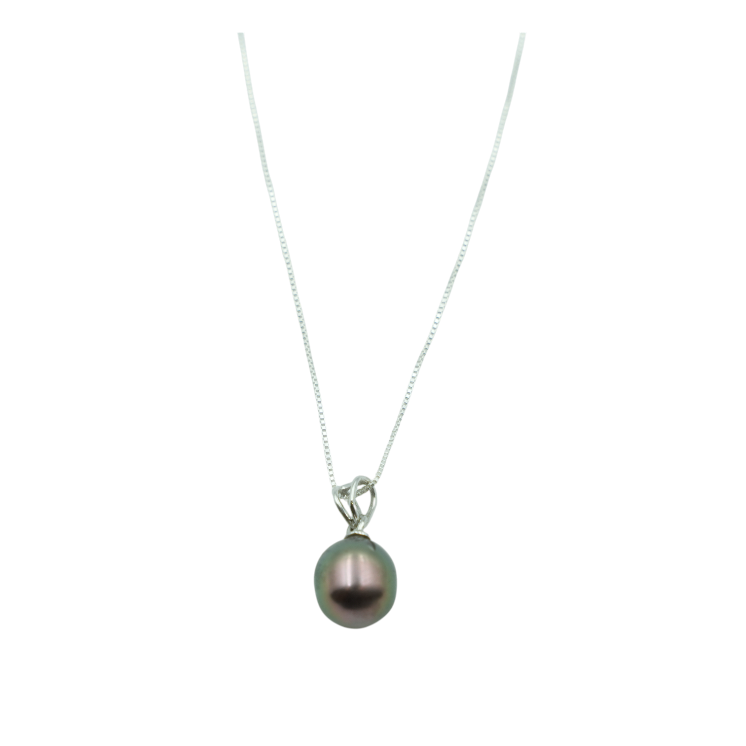 Dark Pearl Drop Necklace