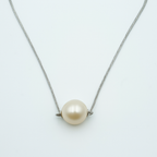 Sliding Pearl Station Necklace