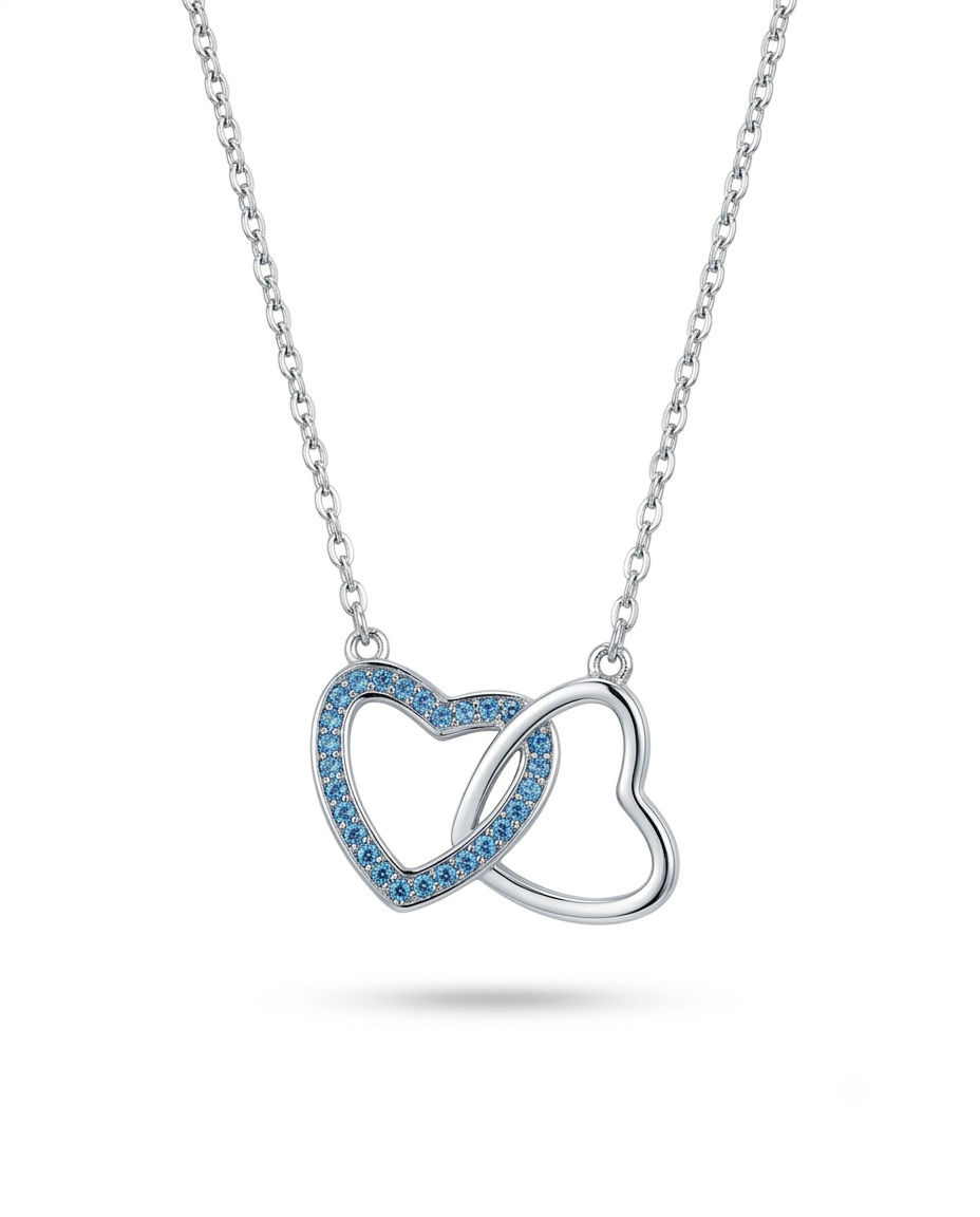 Interlocking Double Heart Necklace