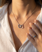 Interlocking Double Heart Necklace