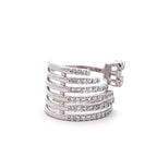 Five Band Cage Cocktail Ring