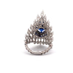 Sapphire Crown Cocktail Ring