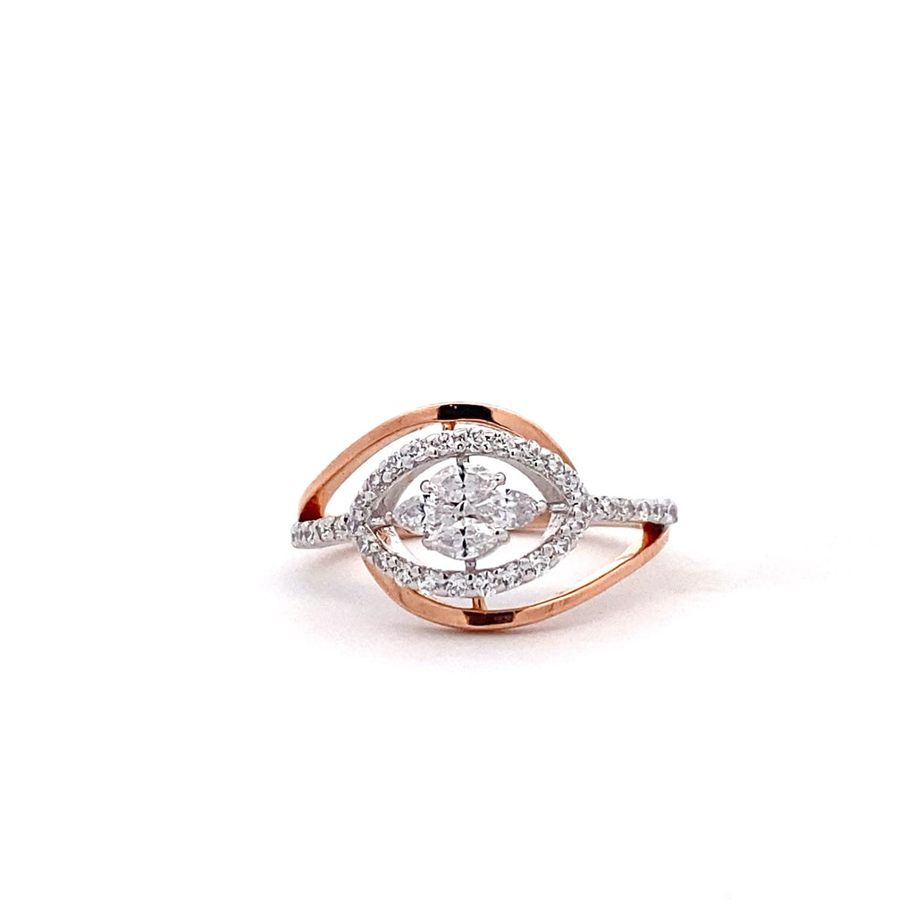 Oval Halo Silver Ring
