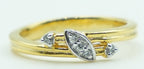 Marquise Trio Grooved Ring