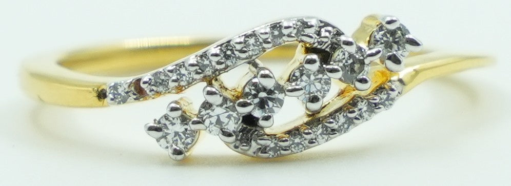 Cascade Flower Swirl Ring