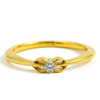 Solitaire Knot Ring