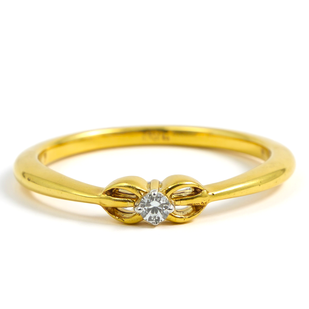 Solitaire Knot Ring