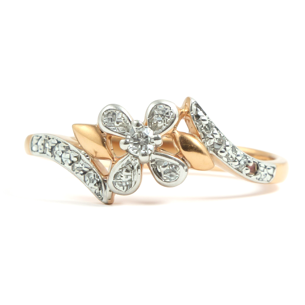 Butterfly Crystal Silver Ring