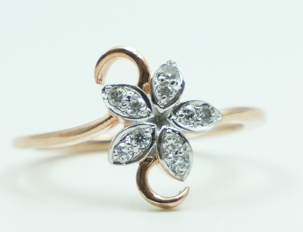 Marquise Bloom Open Ring
