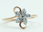 Marquise Bloom Open Ring