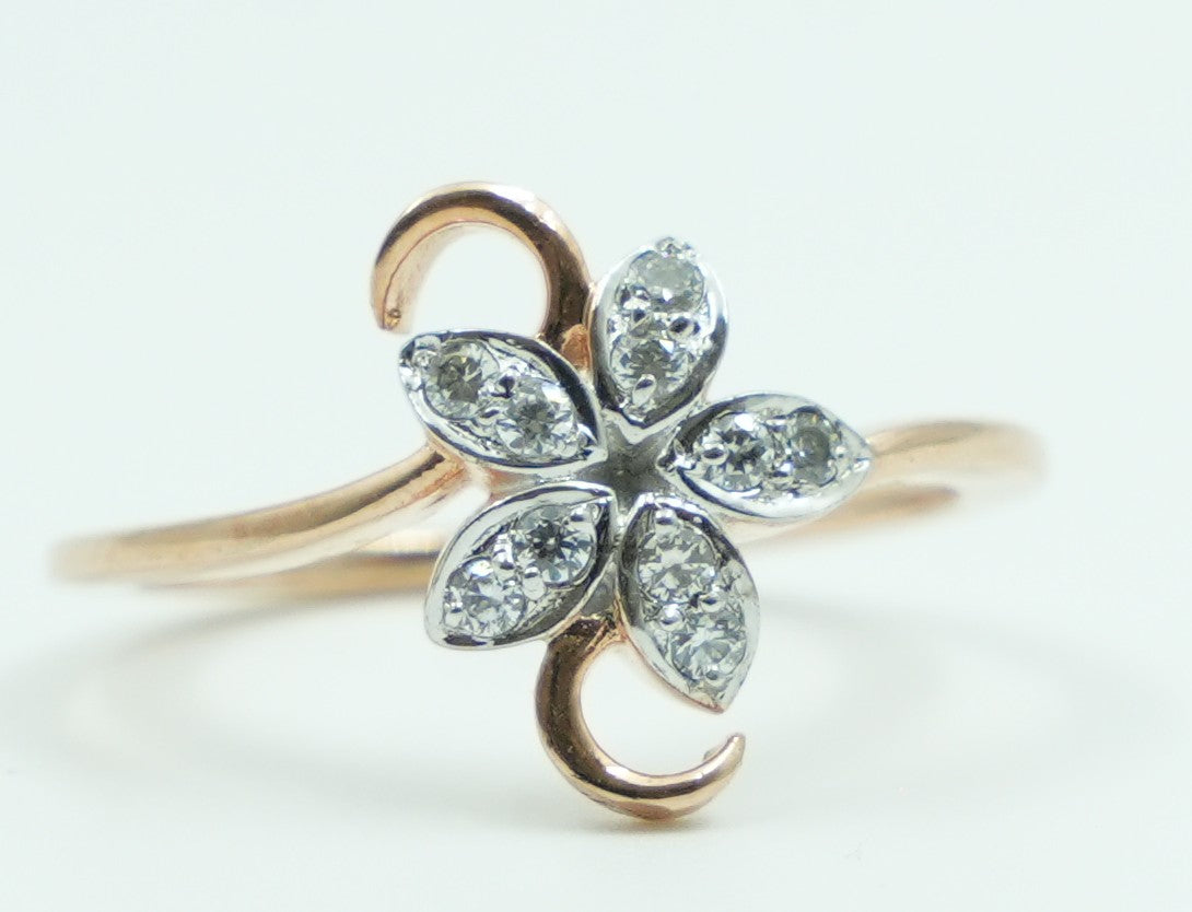 Marquise Bloom Open Ring