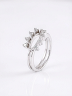 White Gold Eye Crown Ring