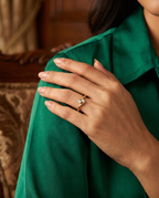 Asscher Bezel Solitaire Ring
