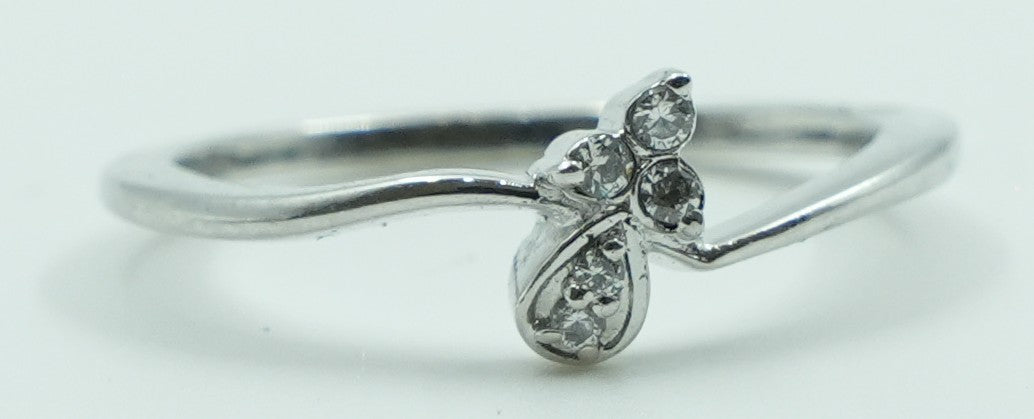 Teardrop Bud Silver Ring