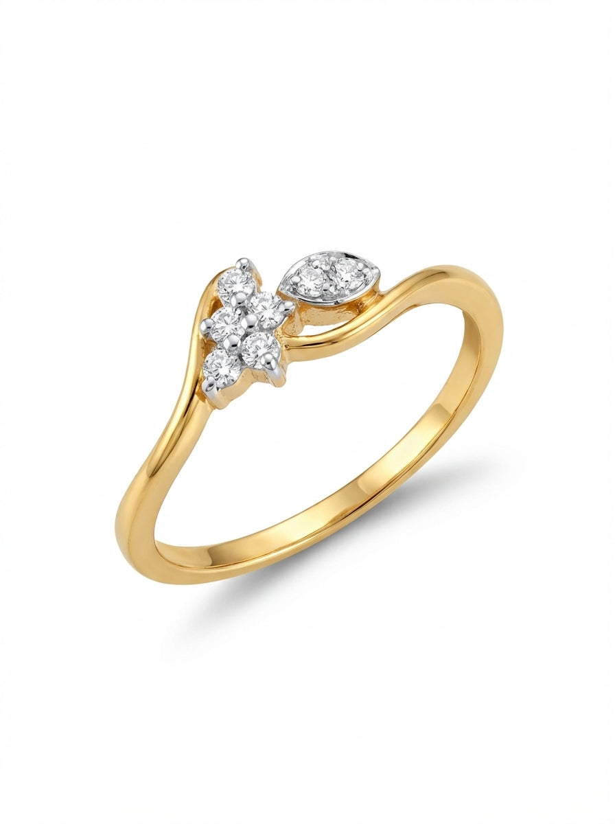Pavé Bloom Bypass Ring
