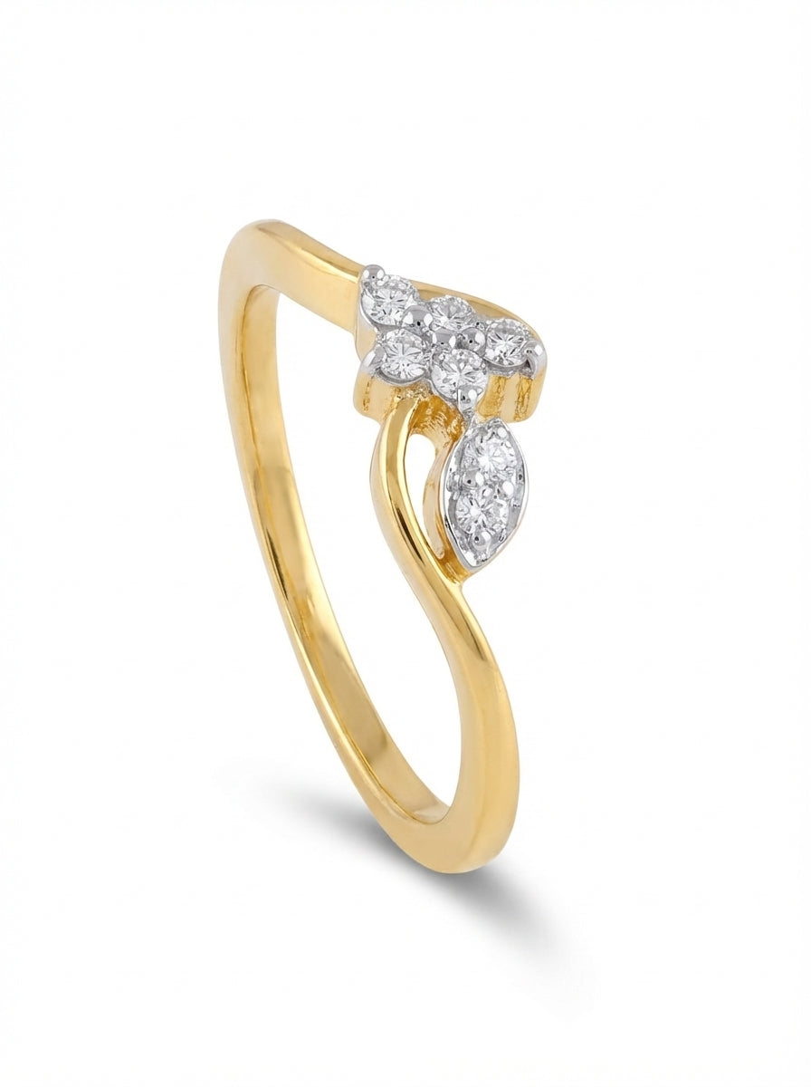 Pavé Bloom Bypass Ring