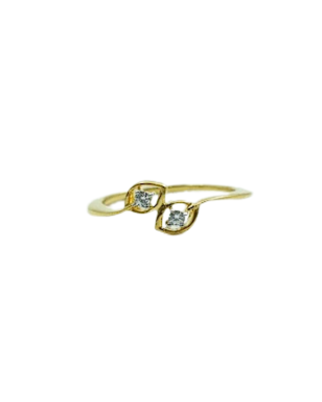 Dual Stone Swirl Ring