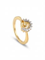 Swirl Starburst Bypass Ring