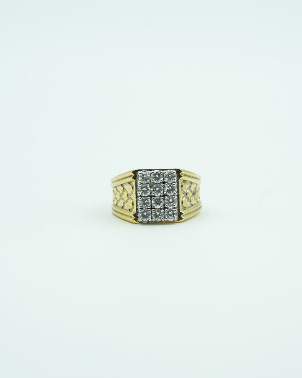Men's Lattice Signet Ring