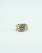 Men's Lattice Signet Ring