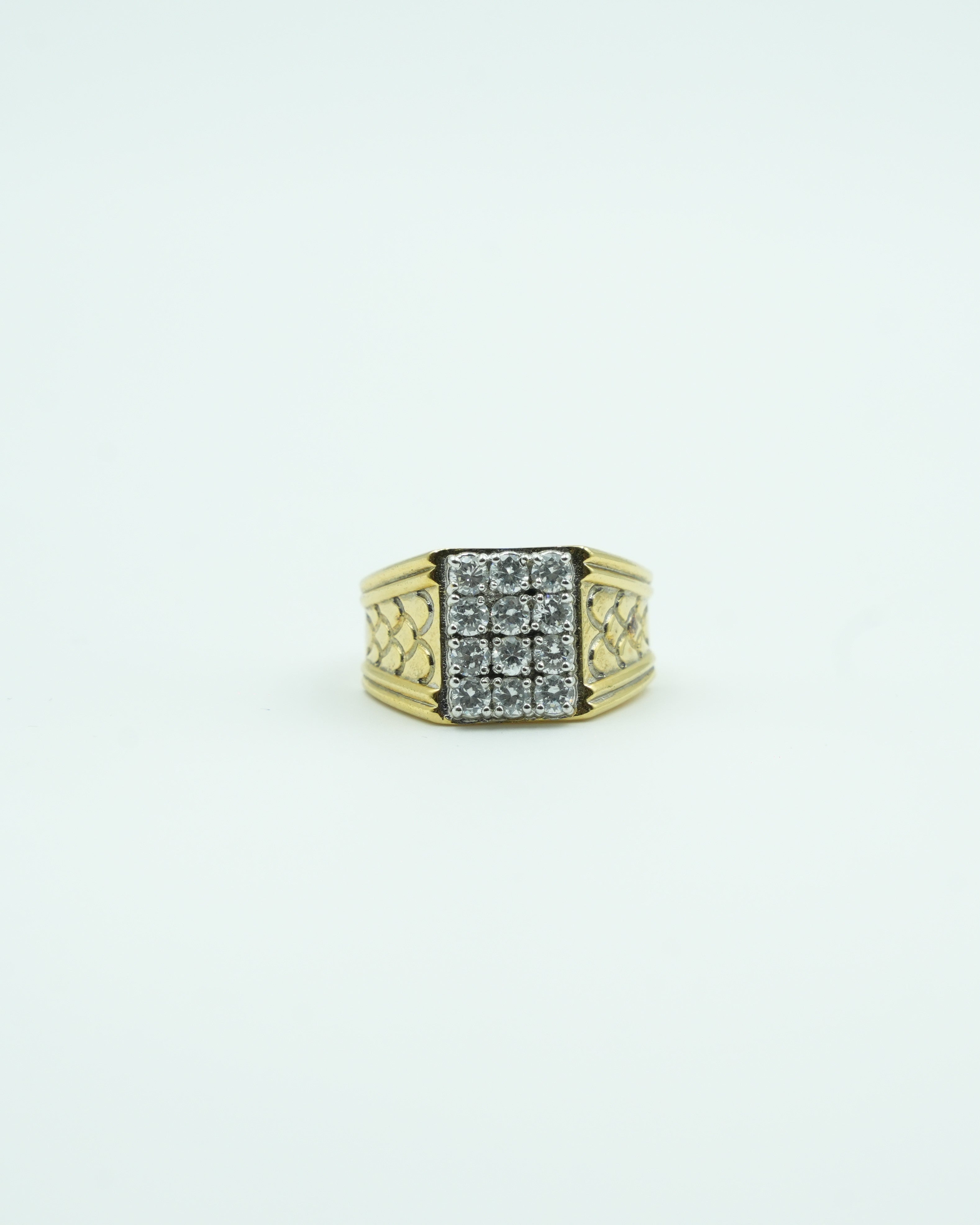 Men's Lattice Signet Ring