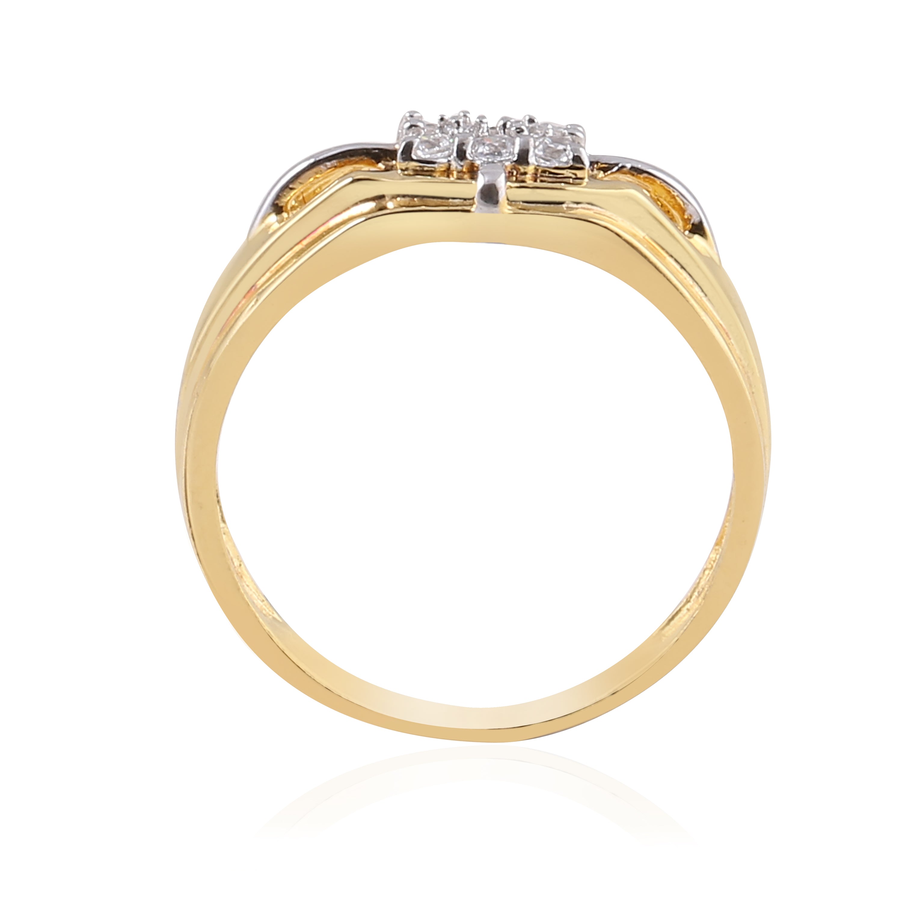 Cutout Cluster Signet Ring