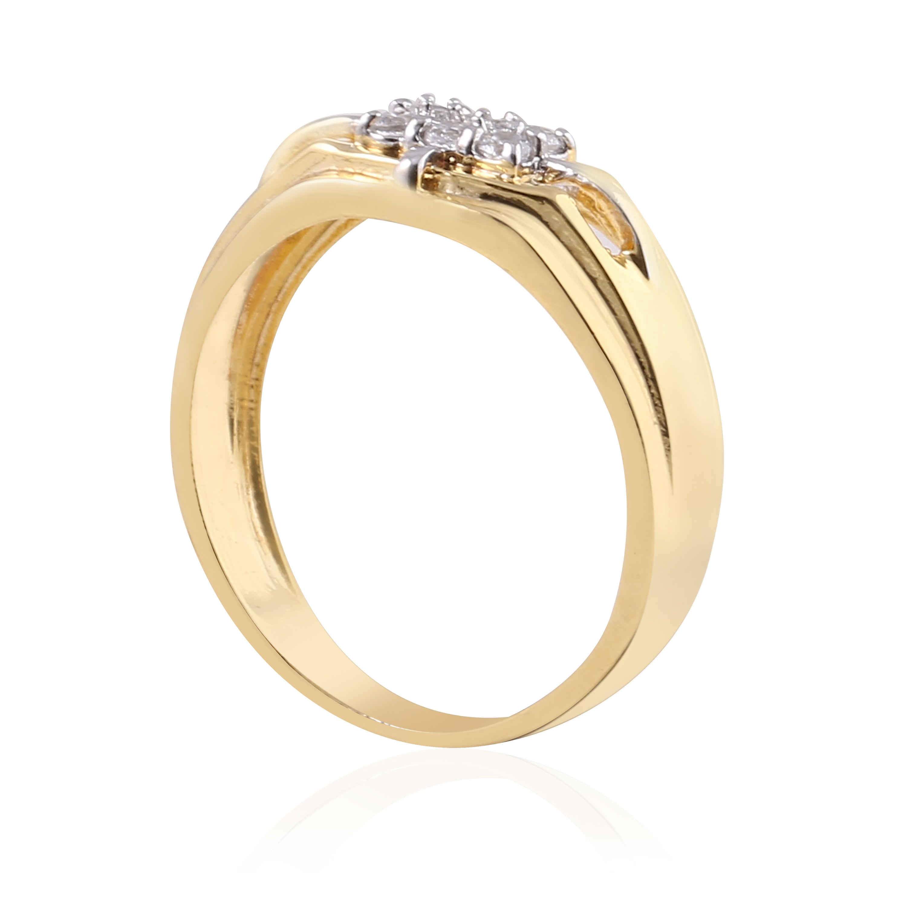 Cutout Cluster Signet Ring
