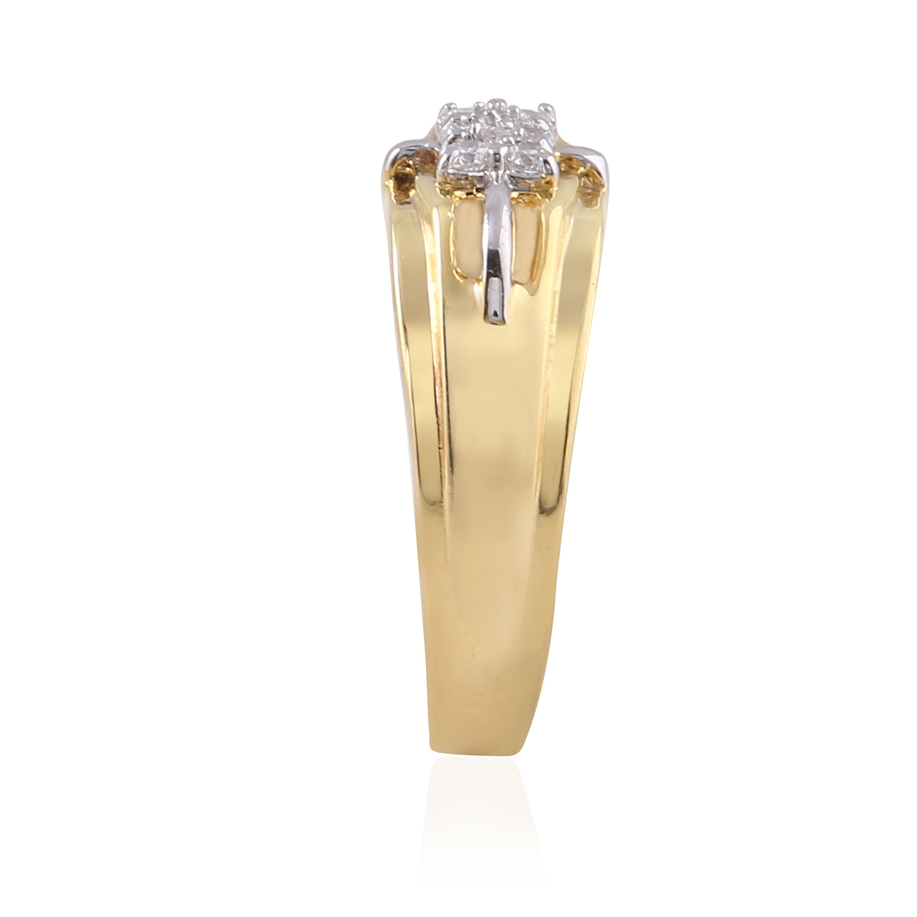 Cutout Cluster Signet Ring