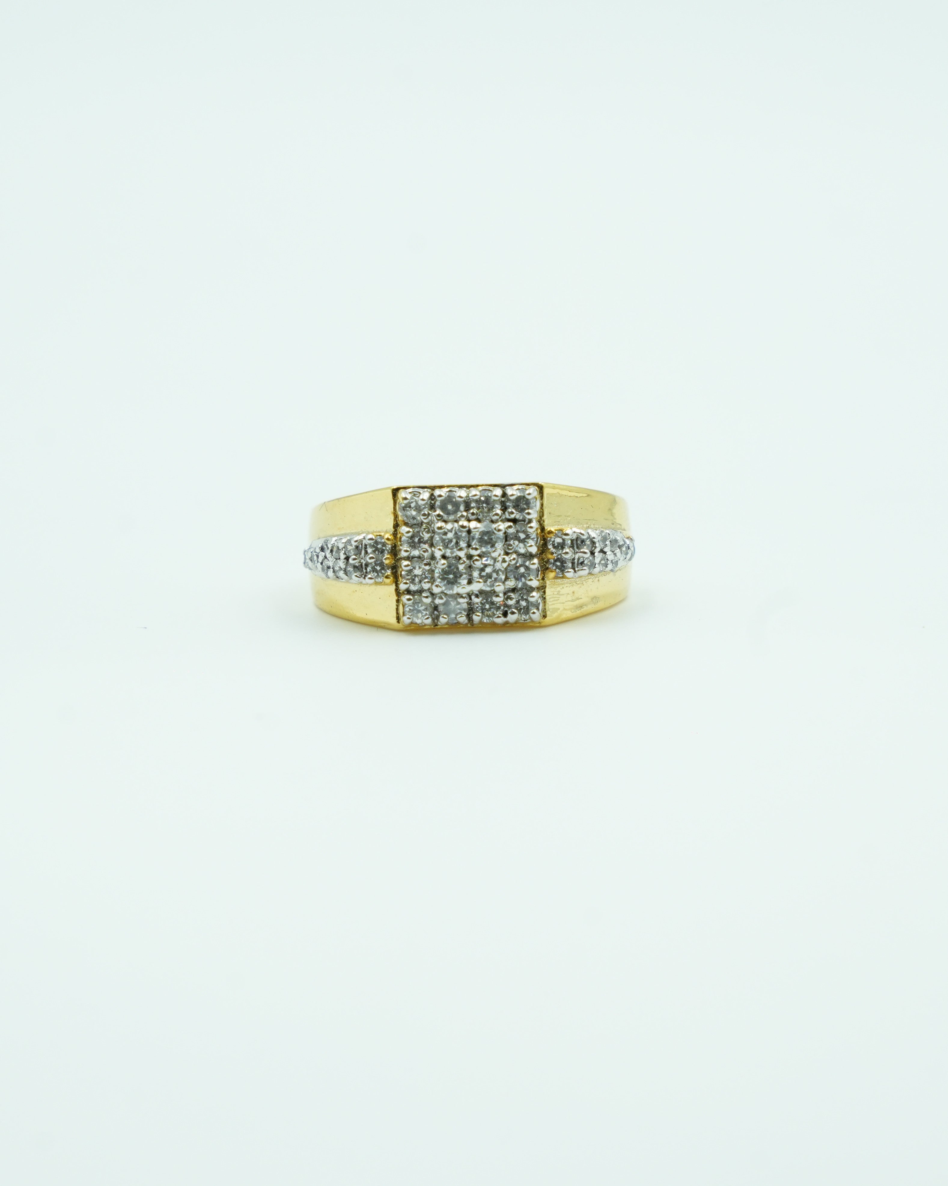 Men's Crossbar Pavé Ring