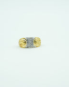 Men's Fluted Dome Pavé Ring