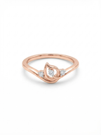 Rose Gold Swirl Trio Ring