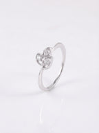 Diamond Petal Leaf Ring