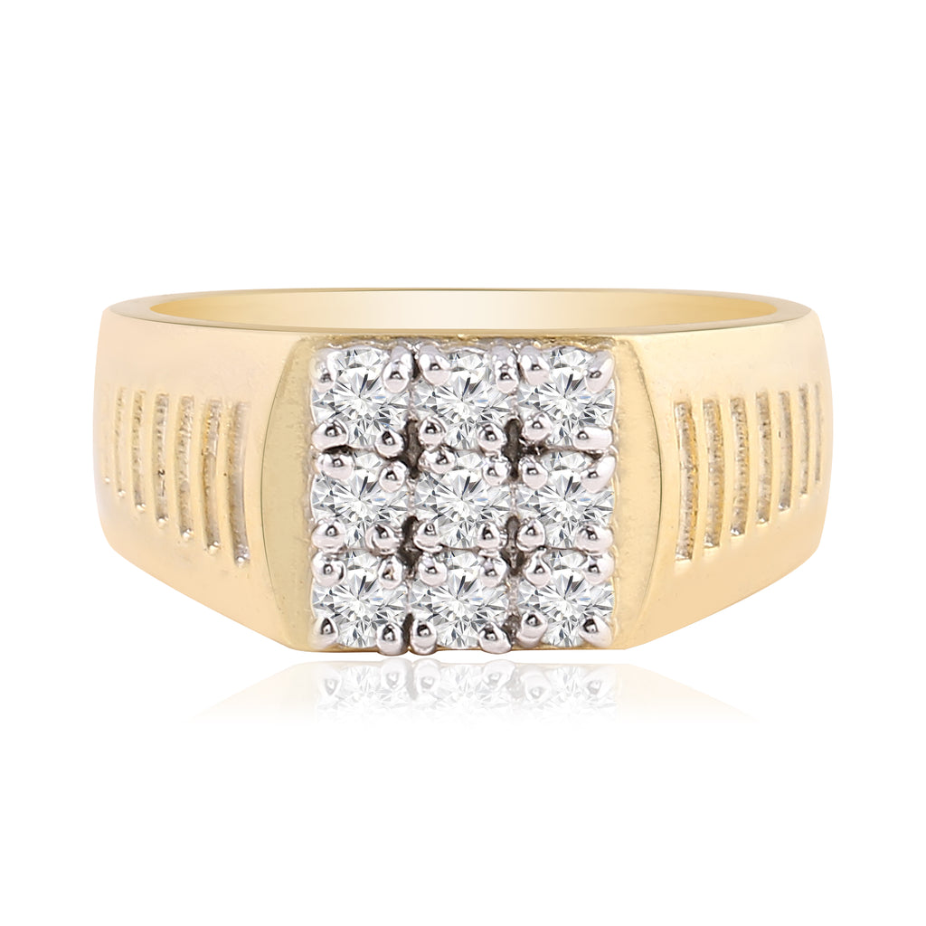 Grid Cluster Band Ring