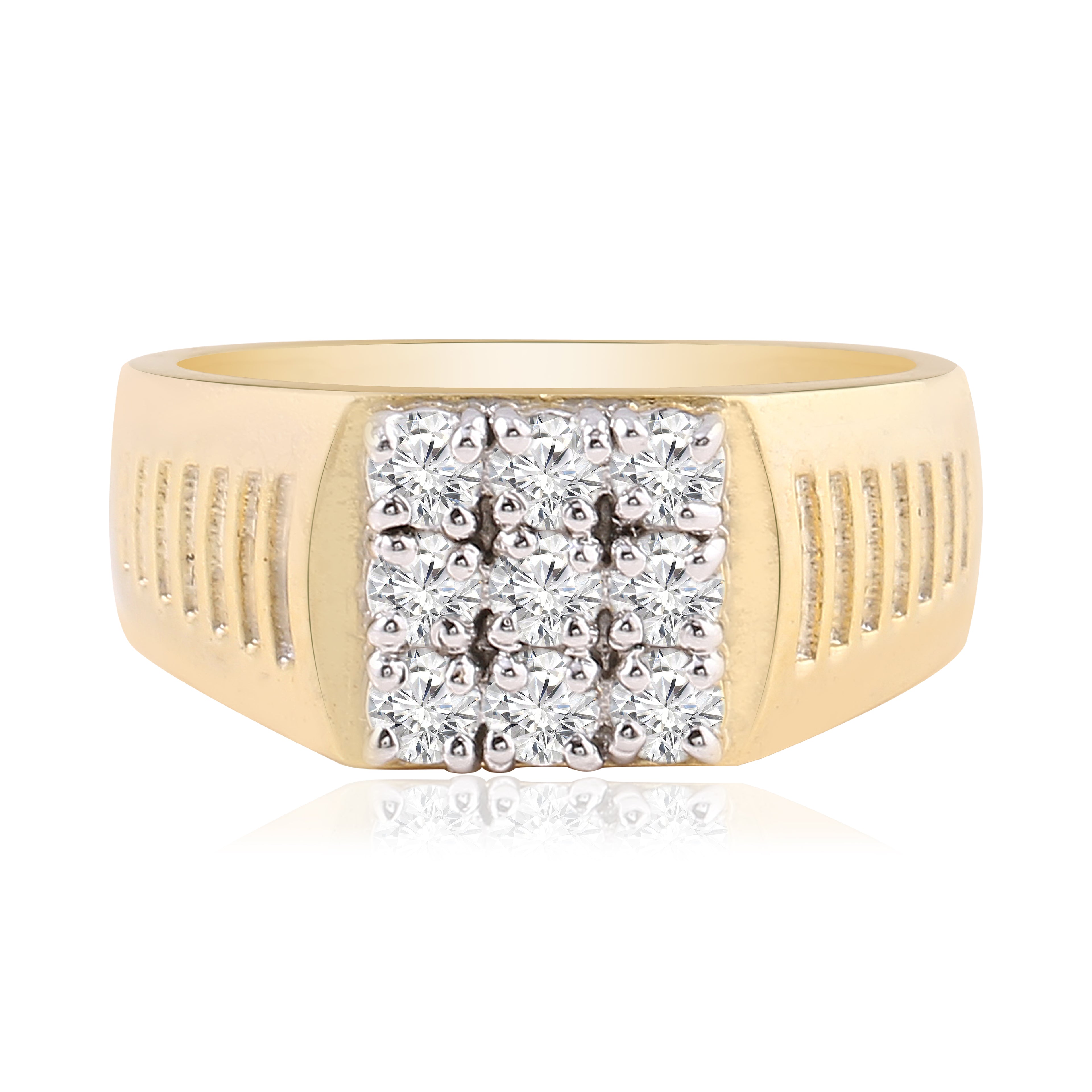 Grid Cluster Band Ring