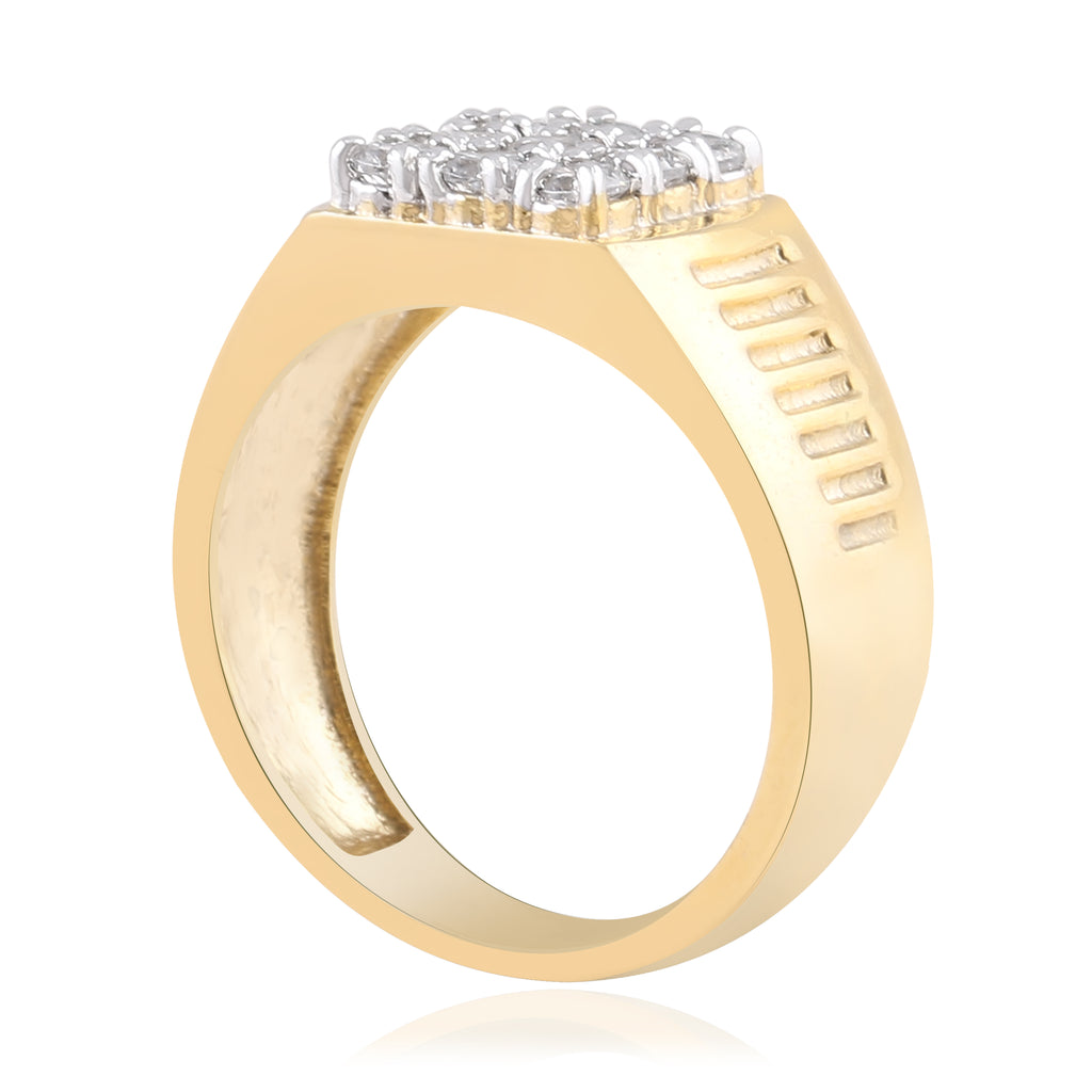 Grid Cluster Band Ring