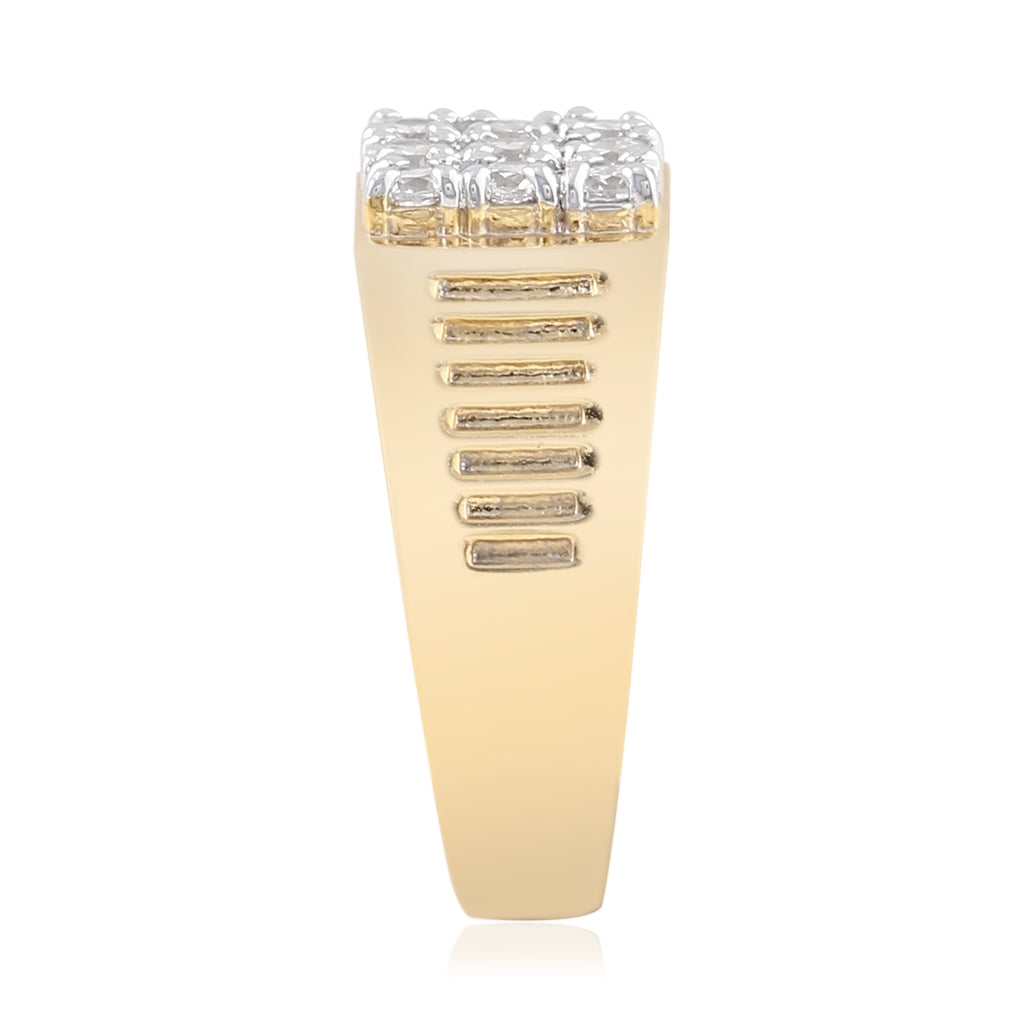 Grid Cluster Band Ring