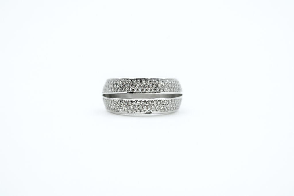 Double Pavé Band Ring