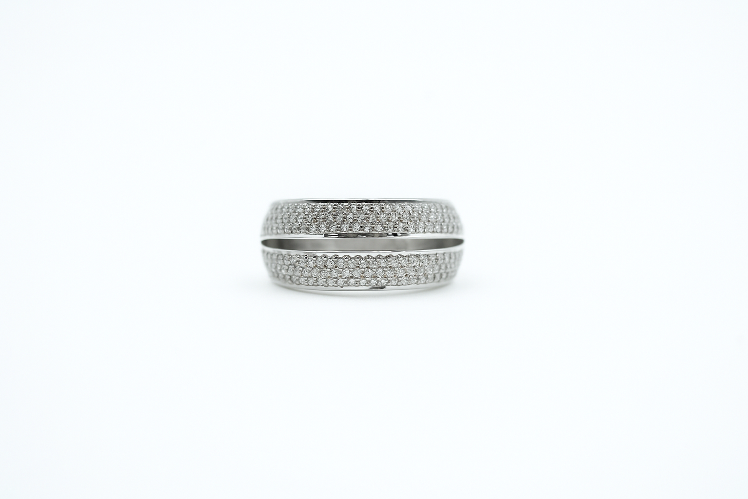 Double Pavé Band Ring