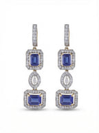 Sapphire Fleur Crystal Pendant
