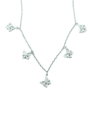 Butterfly Charm Station Necklace