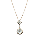 Double Clover Drop Necklace