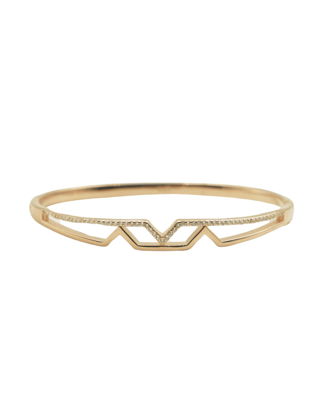 Geometric Moissanite Bangle