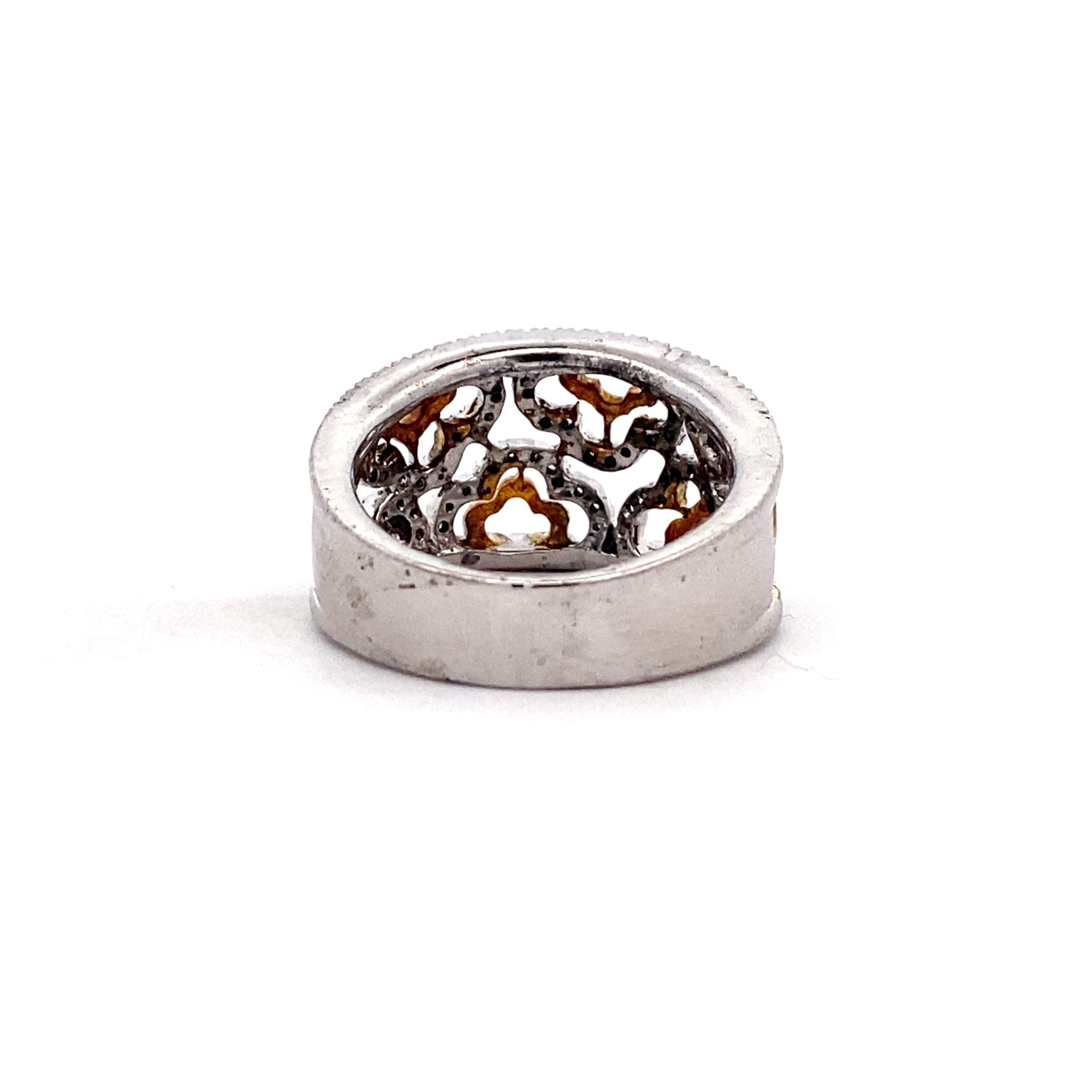 Two-Tone Filigree Band