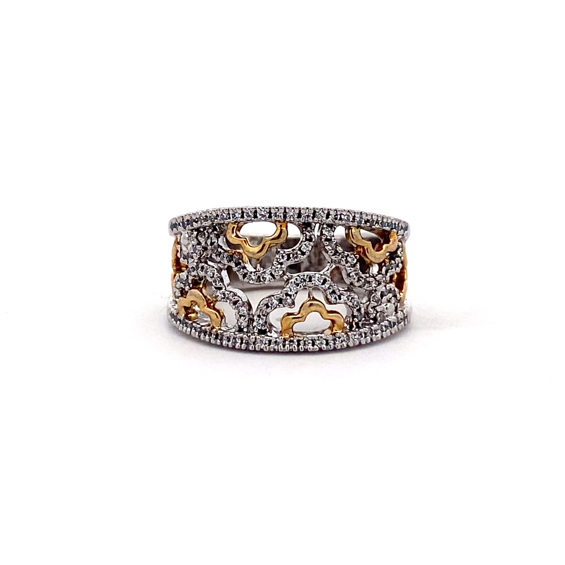 Two-Tone Filigree Band